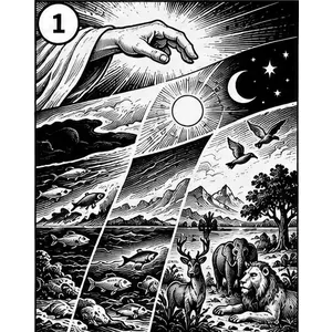 Stworzenie świata &ndash; ilustracja