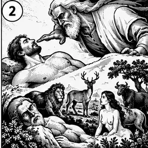 Stworzenie człowieka &ndash; ilustracja