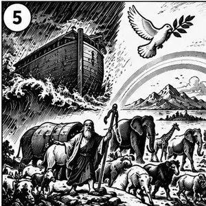 Potop i arka Noego &ndash; ilustracja