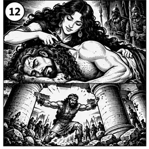 Samson i Dalila &ndash; ilustracja