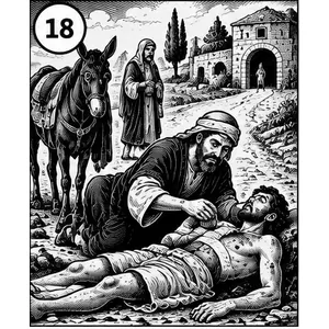 Przypowieść o miłosiernym Samarytaninie &ndash; ilustracja