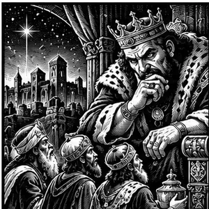 Herod Wielki &ndash; przerażony władca przyjmuje mędrc&oacute;w pod gwiazdą betlejemską