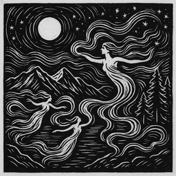 Melodia mgieł nocnych, Tetmajera - grafika