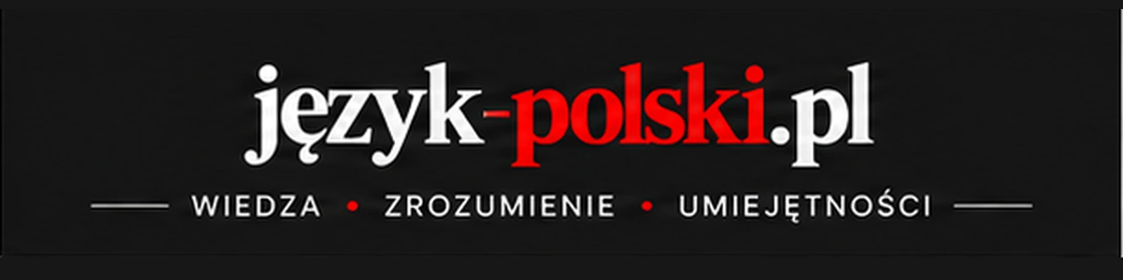 Ciemny baner język-polski.pl